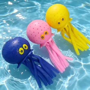 Octopus Water Balls Bath Toy (Pack of 3), Sensory Stress Relief Floating Water Splash Balls Bomb, Beach Water Toys & Swimming Toy, Summer Outdoor Activity, Fun Gift