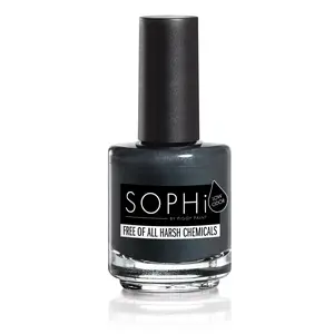 SOPHi Date Knight - Shimmer Black Nail Polish 0.5 fl oz Non-toxic Vegan Cruelty-free Water-based Formula