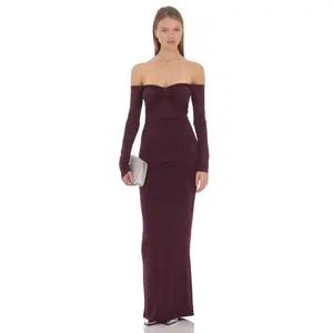 Lucy In The Sky Eleanor Off-Shoulder Maxi Dress