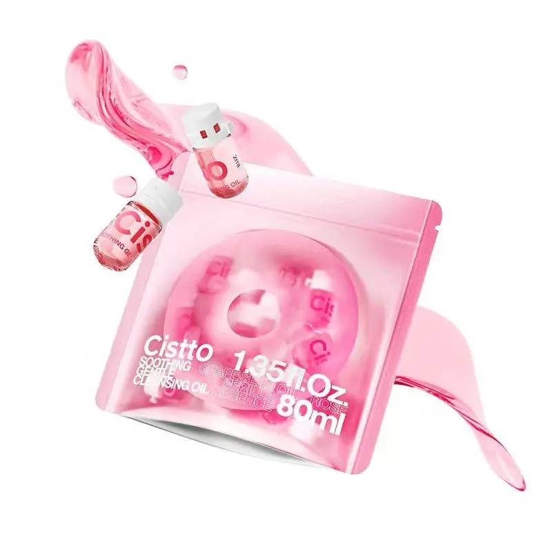 Cistto 3-IN-1 Cleansing Oil Capsules | 10-Botanical Makeup Remover | Deep Pore Cleansing | Single-Dose Travel-Friendly | Safe for Sensitive Skin | Non-Comedogenic | Double Cleansing Complimentary Sustainable Accessory / Travel Essentials
