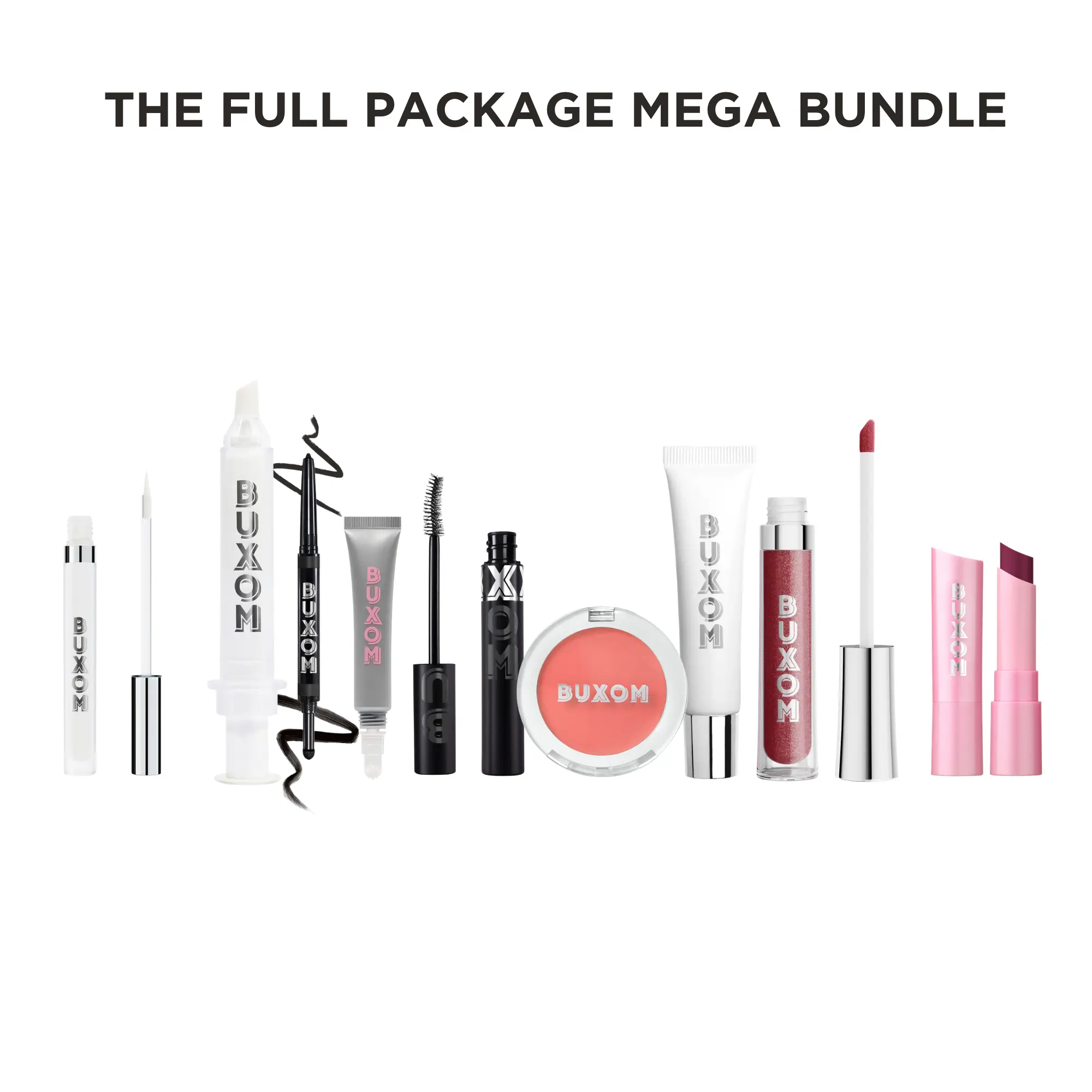 BUXOM Full Package Bundle - Complete Lip, Face & Lash Essentials Bundle