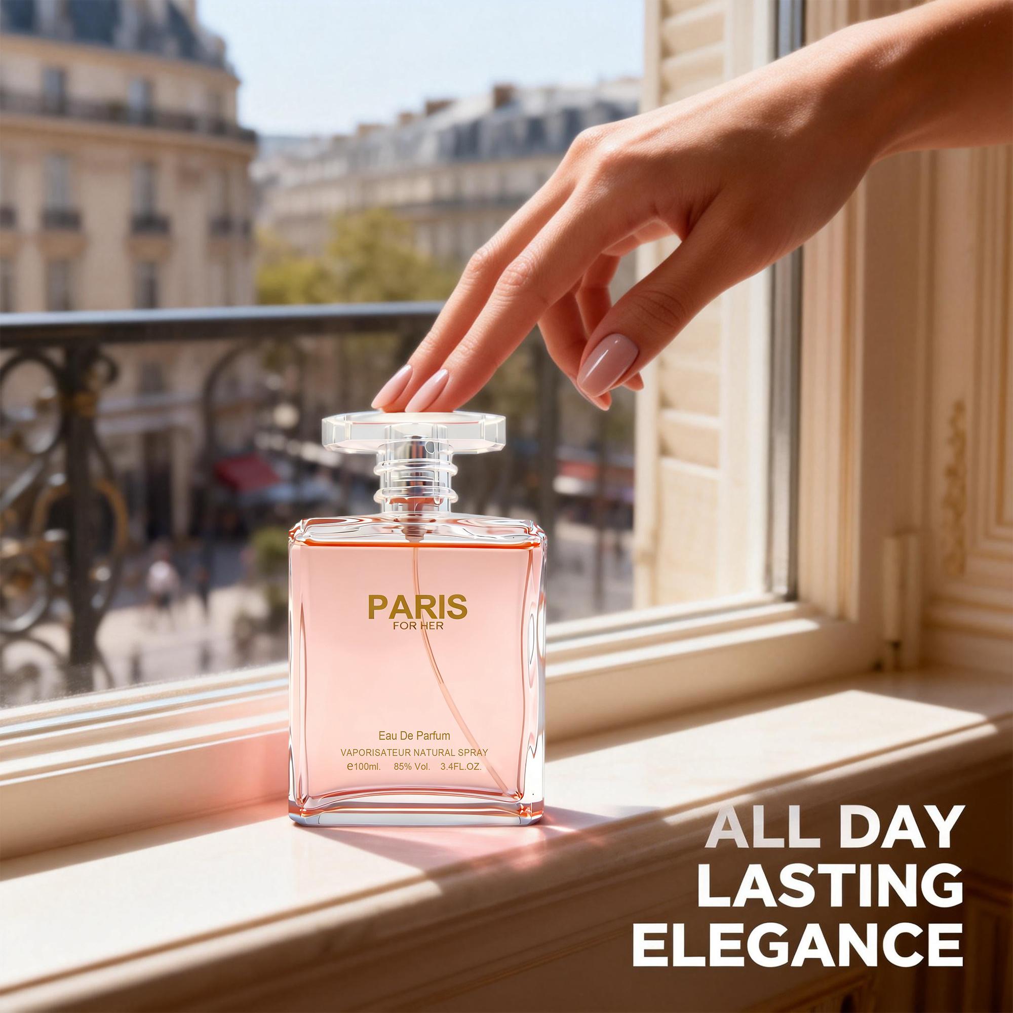 KLOTHERY Paris For Her EDP 100ml Floral Fruity Fragrance Romance of Rose & Lychee Blossom Effortlessly Romantic Light Lively Long Lasting KLOTHERY Paris For Her EDP 100ml Floral Fruity Fragrance Romance of Rose & Lychee Blossom Effortlessly Romantic Light Lively Long Lasting