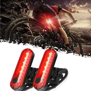 DIBMS USB Rechargeable LED Bike Tail Lights 2 Pack, Bright Bicycle Cycling Rear Light, 4 Light Mode Options Safety Bike Light for Adults Kids Men Women Road Mountain(2 USB Cables Included)bike lights,bike tail light