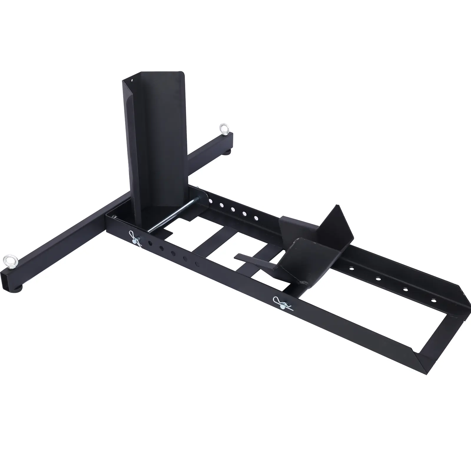 DONEXT 1800 lb Motorcycle Stand & Wheel Chock, Heavy-Duty Powder-Coated Steel Lift with an Adjustable Cradle Stop, Fits 15"-22" Wheels for Trailer or Garage Storage