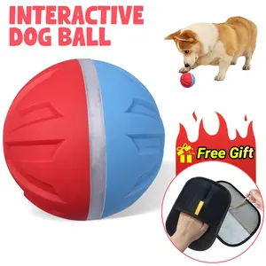 Smart Interactive Dog Toy, Chew Resistant, Dental Care, Outdoor, Rechargeable, for Small and Large Dogs Stri Charged Cat Ball Toy physical strength automatic kitten interactive  balls Scaredy Crow Kicker Cat Toy Inter cat Cats Fishing Rod Feather Aut dog