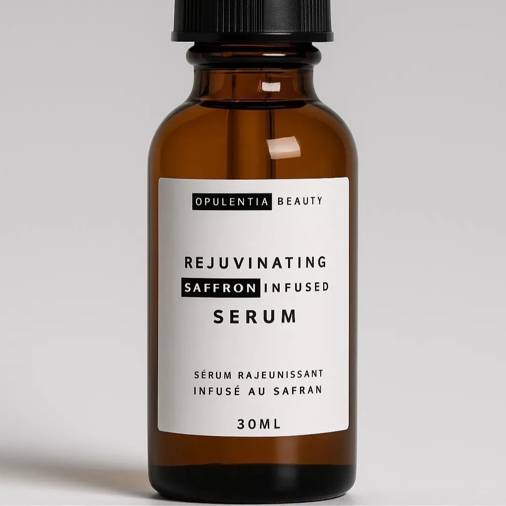 Rejuvenating Saffron Infused Serum for All Skin Types, Hydrating Rejuvenating Saffron Serum
