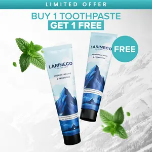 Larineco - Remineralizing Toothpaste, Hydroxi Fluoride Free Nano Hydroxyapatite Toothpaste for Remineralizing Enamel & Sensitive Relief, Whitening, SLS-Free, Natural Peppermint