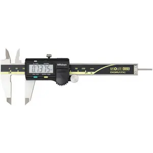 Mitutoyo Electronic Caliper: 0 to 4", 0.0005" Resolution 0.0010" Accuracy, Stainless Steel Caliper, Stainless Steel Jaws 500-195-30