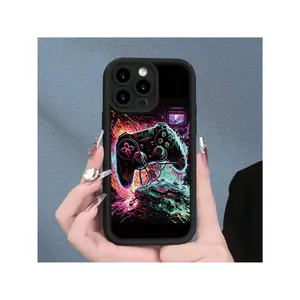 Case For IPhone 16 Pro Max 15 Plus 14 13 12 11 XS XR Fashionable And Cool Game Console Pattern Drop Protection Shockproof Soft Silicone Smartphone Cover