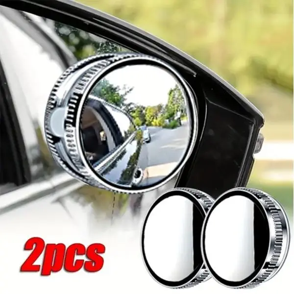 Blind Spot Mirror 2Pcs Suction Cup for Car Ultra Rearview Side Mirror car reversing 360 auxiliary ultra-clear reflective blind spot large field of vie