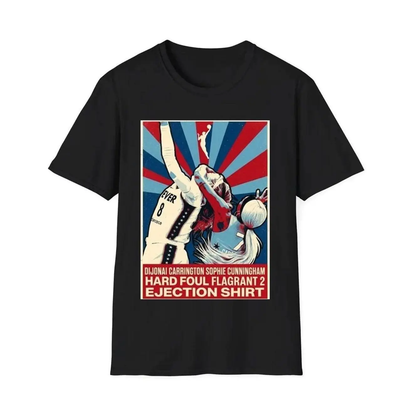 DiJonai Carrington Sophie Hard Foul Flagrant 2 Ejection Vintage Poster Basketball Shirt, Cotton