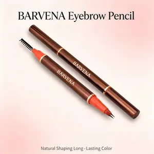 2-in-1 Dual-ended Eyebrow Pencil, Microblading Natural Hair-Like Brow, Waterproof Smudge-proof, Quick Dry Smooth Glide, Ultra Precise Shaping, All Day Long Lasting, Beginner Friendly Daily Eye Makeup Cosmetics