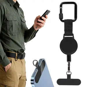 Outdoor Anti-Theft Retractable Phone Lanyard, Universal Phone Tether Retractable Steel Line Cellphone Strap, Phone Wrist Strap, Lanyard Holder