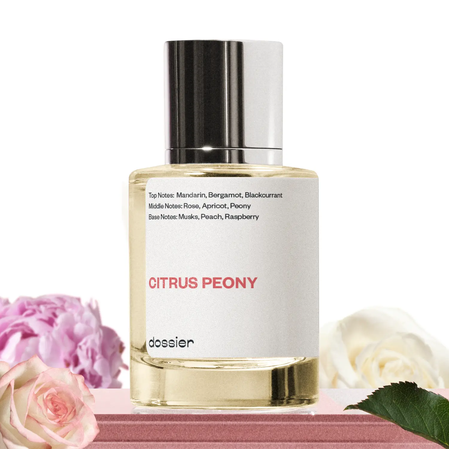 Citrus Peony, Dossier, Women Perfume, Eau de Parfum, 50ml, Mandarin, Rose, Apricot, Bergamot, Peony, Musk, Peach, Raspberry Citrus Peony, Dossier, Women Perfume, Eau de Parfum, 50ml, Mandarin, Rose, Apricot, Bergamot, Peony, Musk, Peach, Raspberry