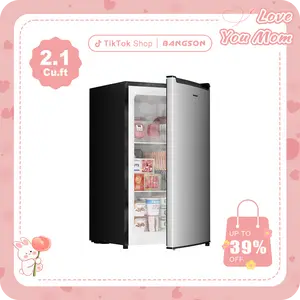 BANGSON 2.1Cu.Ft Small Upright Freezer, Single Door Mini Freezer, Small Freezer, Adjustable Thermostat, Energy-Efficient, Compact Refrigerator, Quiet Operation, Compact Freestanding Freezer, Gift Idea, Mother's Day Gift