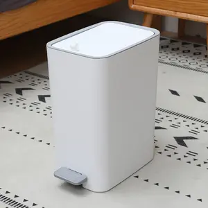 Modern Kitchen Trash Can with Pedal Operated Lid for Easy Disposal of Garbage and Waste