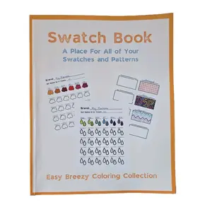 Swatch Book - A Place For All of Your Swatches & Patterns Coloring Gift Book Coloring Books