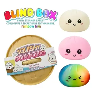 Funny Realistic Chinese Bun Squishy Dumpling Stress Ball in Mini Steamer Oddly Satisfying ASMR Fidget Toy Soft Dough-Like Squeeze Toy for Anxiety & ADHD Relief| Cute Desk Accessory & Stocking Stuffer| Party Gift for Easter Halloween Christmas Thanksgiving