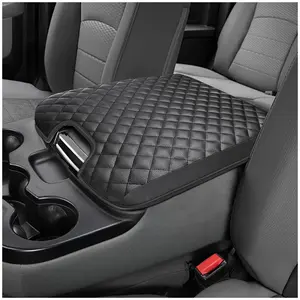 Center Console Cover for 2013-2018 Ram 1500 & 2013-2024 Ram 2500/3500/1500 Classic Models Customized Leather Armrest Cover for Jump Seat Console car  arm  rest  pad Nissan Frontier Center Console Cover jump seat console PU Car Armrest Cover ram Console Ar