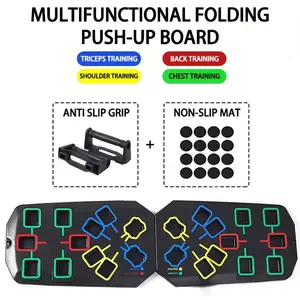 Multifunctional Folding Push up Board Set Bracket Abdominal Muscle Training Equipment Portable Push up Board Exercise Training lpcbec