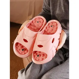 Women's Solid Color Acupressure Board Slides, Casual Comfortable Non-slip Massage Slippers for Indoor Outdoor Wear, Home Slippers for Women, Flipflop