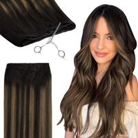 #2/6/2 Balayage Dark Brown to Chestnut Brown