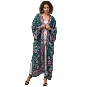 Ocean Winds Thick Stitch Kimono Jacket