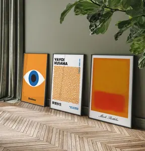 Bestseller Poster Set, Set of 3 Prints, Trendy Poster Bundle, Bauhaus Poster, Gallery Wall Art Set of 3, Mark Rothko Print