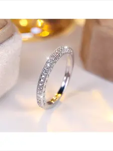 Trending Hot Sale Full Diamond Colorful Cubic Zirconia Inlaid Birthstone Ring For Women And Men Minimalist INS Style Exquisite Premium Sense Beautiful Rings Versatile Daily Wear Engagement Party Jewelry