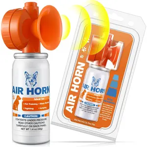 Air Horn, 1.4 oz 120 dB Loud Pet Trainer to Stop  Attacking Barking Fighting Jumping, Coyotes Air Horn for Safety, Protect Yourself & Pet While Walking, Orange(1 Pack)