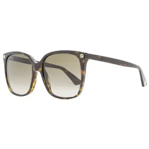 Gucci Square Sunglasses GG0022S 003 Havana 57mm 0022