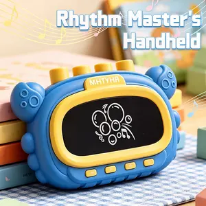 All Season Usable Crab Handheld Rhythm Game Toy Fun Interactive Jumping Gaming Gadget Easy Storage Portable Leisure Toy Suitable For Holiday Outing Home Relaxation Social Party Youth Practical Gifting Goods