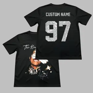 The King Of Pop Football Jersey, All-Over Print Football Jersey For Fans, Pop Music