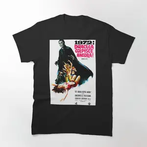 Dracula A.D. 1972 T-Shirt - Vintage Horror Halloween Tee Inspired by Classic Vampire Films, Perfect for Retro Horror Fans