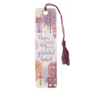 Bookmark - Begin Each Day with a Grateful Heart Boomark with Tassel
