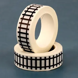 1pc Washi Tape Journal Diary Notebook Decorative Tape Railroad Road Paper Tape, DIY Materials