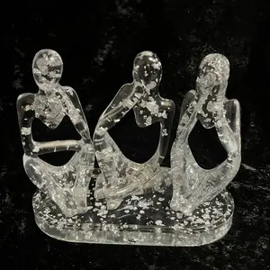RICH & FAMOUS - Stylish Inspiration: Custom Handmade Resin Thinker Man Decor Sets – Personalize Your Vision!