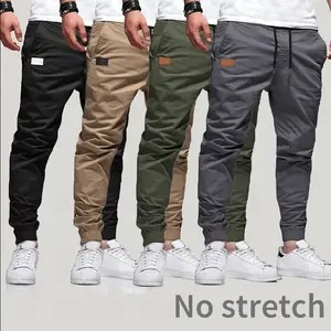 Men’s 3/2/1 Pack Casual Non-Stretch Jogger Pants – Khaki, Gray & Black – Elastic Waist with Drawstring, Ribbed Cuffs, PU Patch Detail – Lightweight 100% Polyester Fabric – Perfect for streetwear, travel, everyday wear – Sizes S–3XL. We recommend choosing
