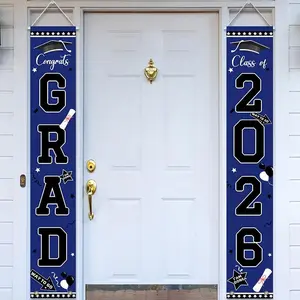 【graduation2026】2026 Graduation Season Party Decoration Background Banner Graduation Theme Party Decoration Supplies 180x30cm
