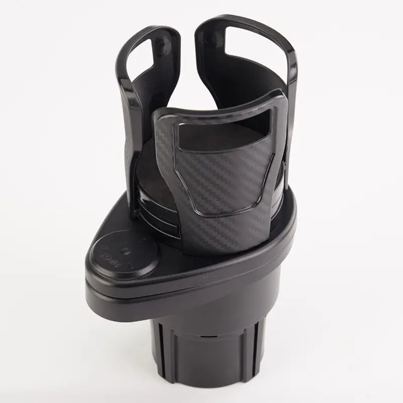 Cross-Border Hot-Selling Multifunctional Car Cup Holder One-to-Two Double-Layer Storage Rotating Car Drink Cup Holder In Stock