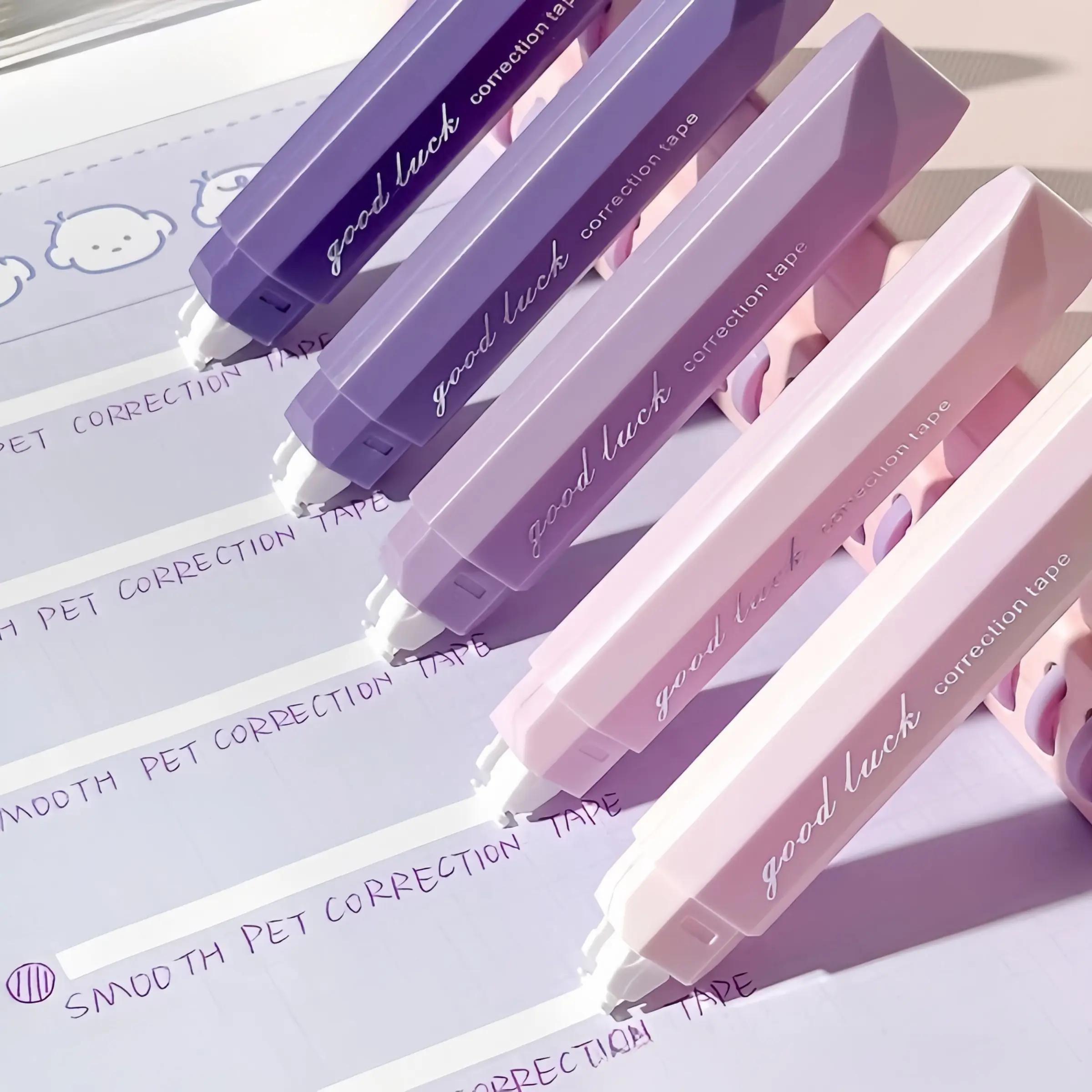5-Pack Correction Tape, Gradient Pen-Type, Portable Proofreading Tape, Writing Correction, Writing Stationery, School Office Home Supplies, Student Back-To-School Essentials