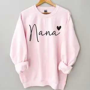 Nana Sweatshirt, Nana Shirt, Gift for Grandma, Gift for Nana, Grandma Sweater, New Grandma Gift Cotton Fabric