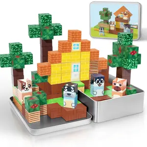 70PCS Magnetic Building Blocks Travel Toy Set with Iron Box, Mini Magnet Cubes STEM Toy for Kids Ages 3-8, Portable Cool Gifts for Kids Christmas Birthday Gift for Boys & Girls