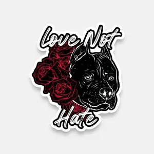 Love Not Hate Sticker Love Not Hate Sticker