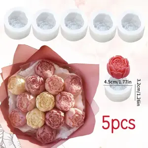 Tulip Shape Silicone Mold, Flexible Floral Design for Soap and Candle Making, Durable Handmade Tool, Perfect for DIY Projects, Soapmaking