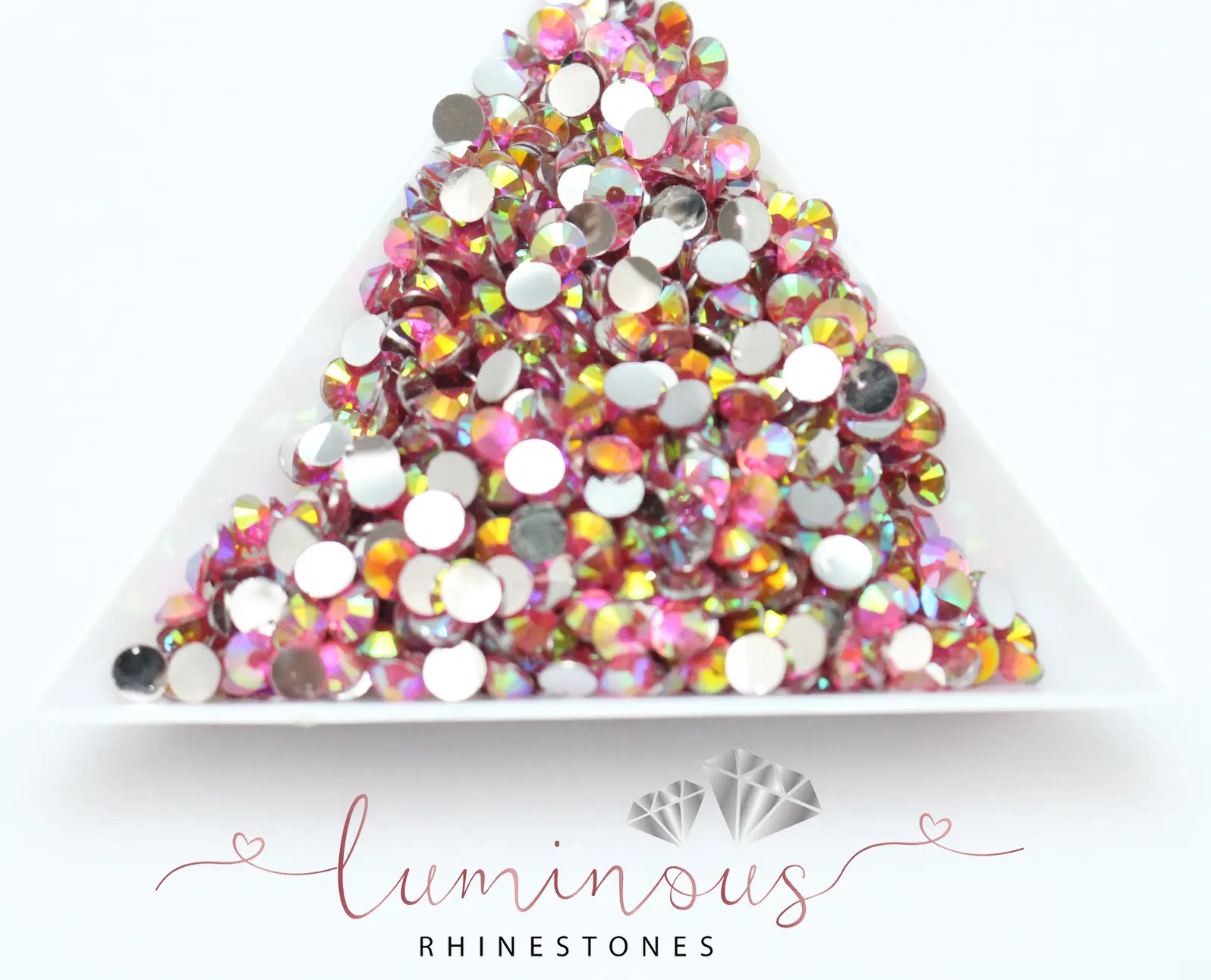 4mm Resin Rhinestones - 5,000pc Bulk - Choose your color!