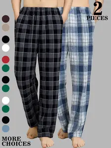 Brooks Men's Plaid Print Pajama Set, Comfortable and Stylish Sleepwear, Perfect for Relaxation and All Seasons, Ideal Gift for Quality-Conscious Men