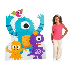 54" Cute Monster Cardboard Cutout Stand-Up