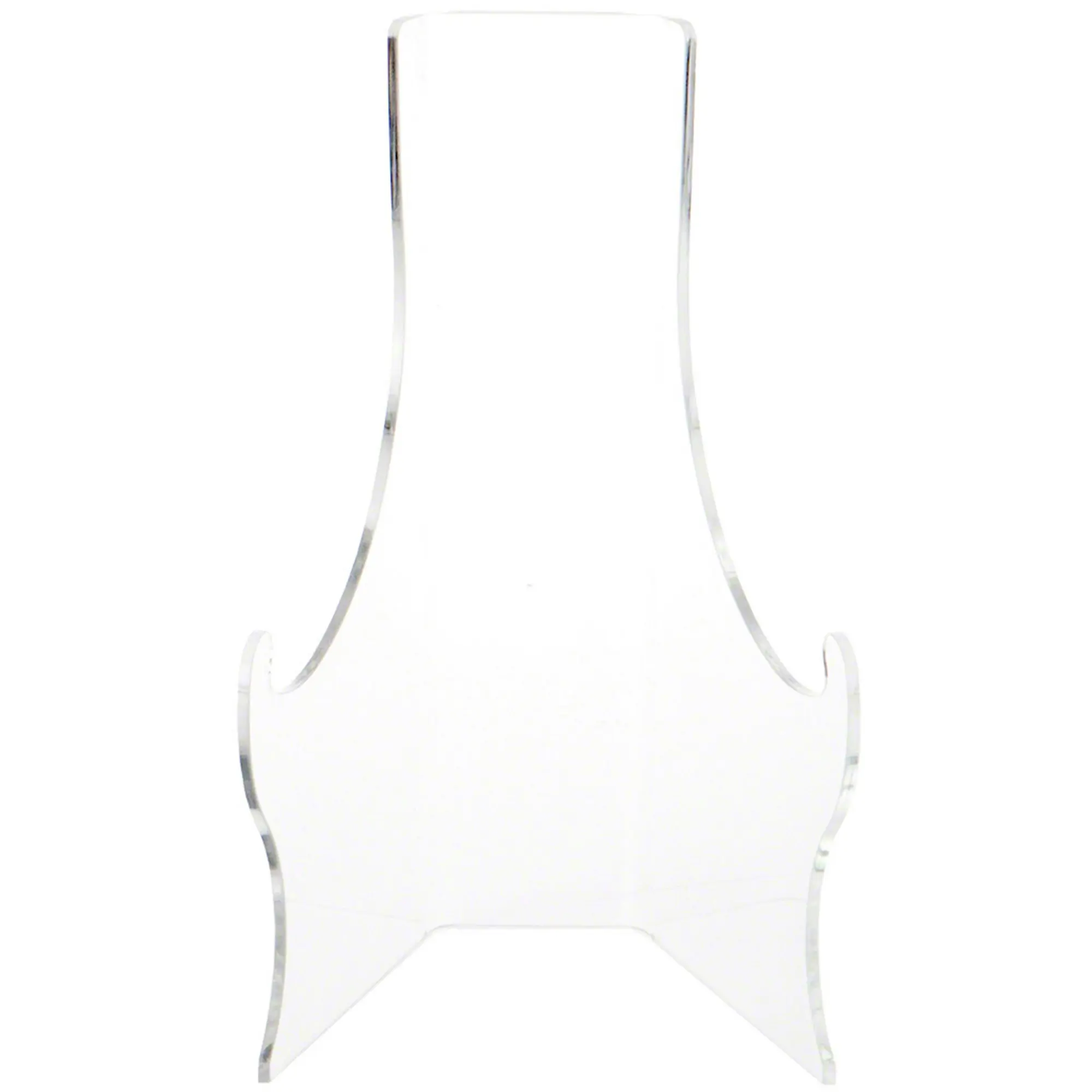 Plymor Clear Acrylic Elevated Flat Back Easel with Deep Support Ledges