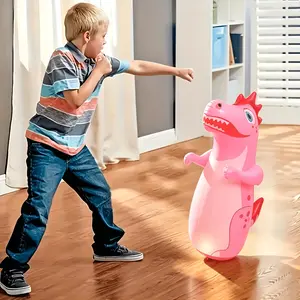 1 Durable PVC Dinosaur Inflatable Punching Bag - Children's Toy, Interactive Sandbag, Air Cushion Sandbag Punching Bag Toy, Special Battle Sandbag Air Cushion Sandbag Dinosaur for Rooms, Stunt Fights, Christmas, Halloween Gifts, /Perfect Choice